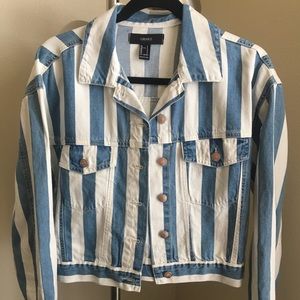 Striped Jean Jacket!